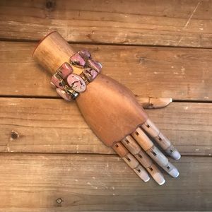 MULTI PINK GEMSTONE BRACELET